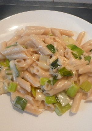 簡単！葱チーズ・パスタ-レシピのメイン写真