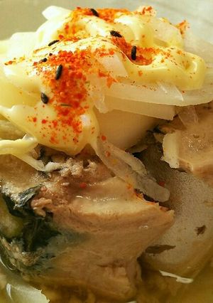 鯖水煮缶と玉ねぎの簡単おかず-レシピのメイン写真