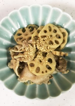 豚バラ肉と蓮根のピリ辛煮-レシピのメイン写真