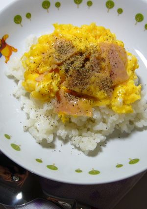 カルボ風✿ハムエッグ丼-レシピのメイン写真