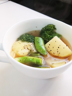 新じゃがと春野菜のコンソメスープ-レシピのメイン写真