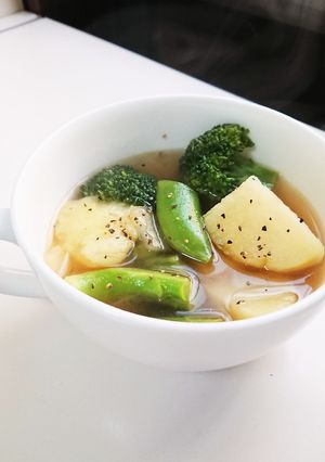 新じゃがと春野菜のコンソメスープ-レシピのメイン写真