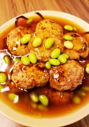 ヘルシー!和風あんかけ豆腐ハンバーグ。-レシピのメイン写真