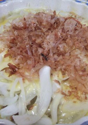残ったトンカツアレンジ☆新玉チーズ焼き☆-レシピのメイン写真