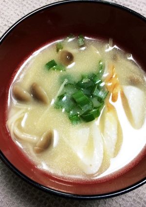 竹輪の中華風 お味噌汁-レシピのメイン写真