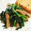 厚揚げ 黒はんぺん ほうれん草 醤油炒め