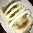 チーズ高菜のはんぺん挟み焼き