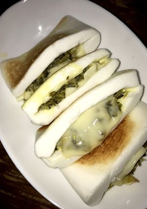 チーズ高菜のはんぺん挟み焼き-レシピのメイン写真