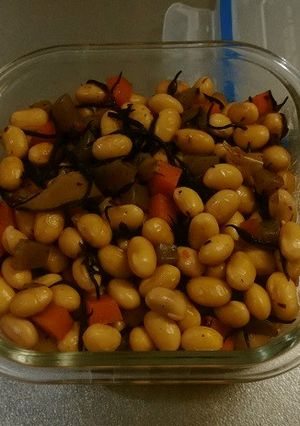 大豆大量消費おつまみ☆ひじき豆-レシピのメイン写真