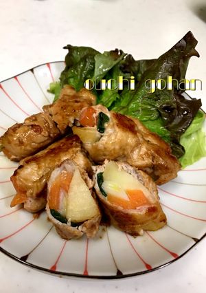 万能焼き肉タレで冷凍ポテト肉巻き-レシピのメイン写真