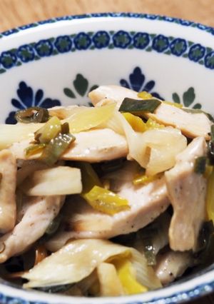 胸肉のねぎ炒め P:36.1g/1人分-レシピのメイン写真
