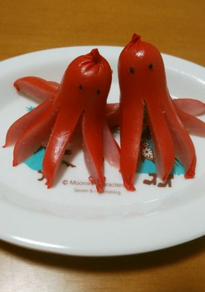 お弁当☆レンジで8本足たこさんウインナー-レシピのメイン写真