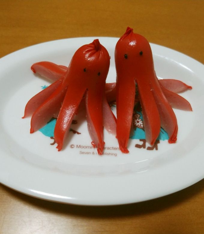 お弁当☆レンジで8本足たこさんウインナー by すまくっく
