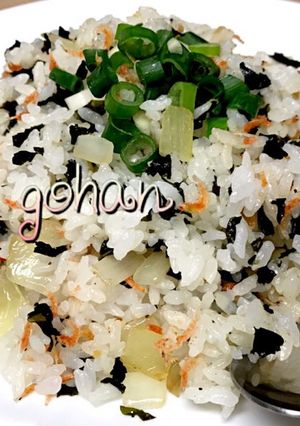 アミエビとわかめ残りご飯活用術-レシピのメイン写真