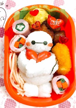 ベイマックス バレンタイン キャラ弁-レシピのメイン写真