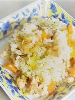 焼き鳥のリメイク、お手軽炊き込みご飯-レシピのメイン写真