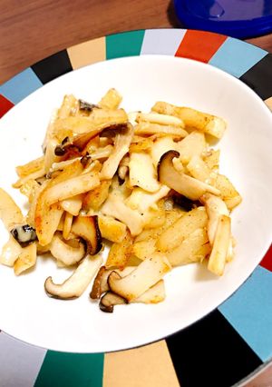 エリンギとじゃがいものオリーブオイル炒め-レシピのメイン写真