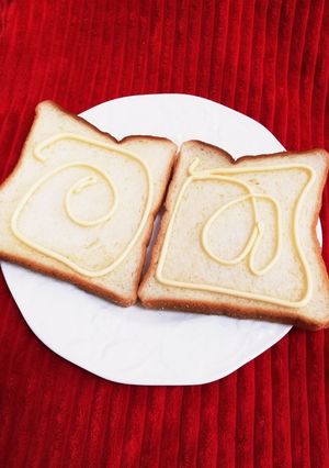 ☝️パンにマヨネーズを塗る方法-レシピのメイン写真