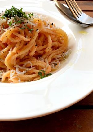 明太子としらすのパスタ-レシピのメイン写真