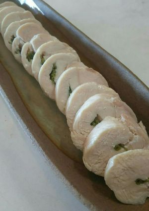 ディル茎 とりむね肉 ハム サラダチキン-レシピのメイン写真