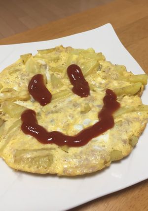 シーチキンとポテトの卵焼き-レシピのメイン写真