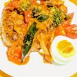 南瓜(なんきん)どんと乗せハンバーグ