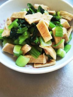 チンゲン菜と油揚げの和え物-レシピのメイン写真