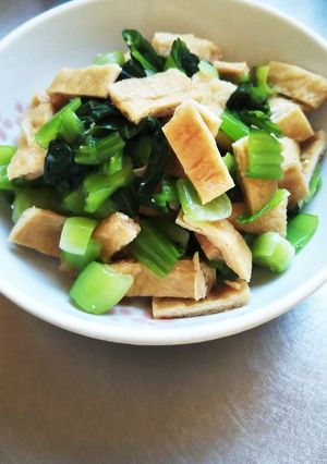 チンゲン菜と油揚げの和え物-レシピのメイン写真