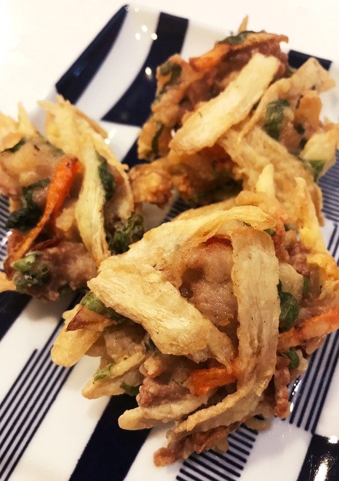 簡単サクサク☆お肉かき揚げ-レシピのメイン写真