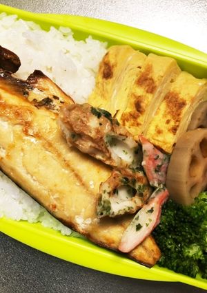 旦那弁当267♡焼き塩サバ弁当！-レシピのメイン写真