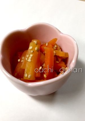 皮むき不要！カロテンたっぷりきんぴら人参-レシピのメイン写真