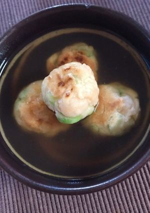 エビと枝豆の落とし焼き〜和風あかんかけ〜-レシピのメイン写真
