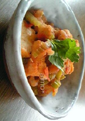 厚揚げのセロリとトマト煮-レシピのメイン写真