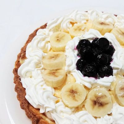 きゅういとバナナとブルーベリーの恋タルト