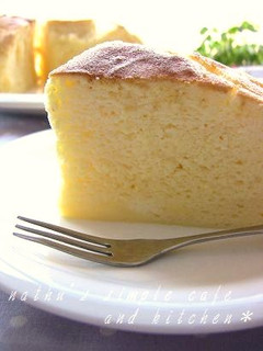 シュワホロ♫優しい半熟スフレチーズケーキ-レシピのメイン写真