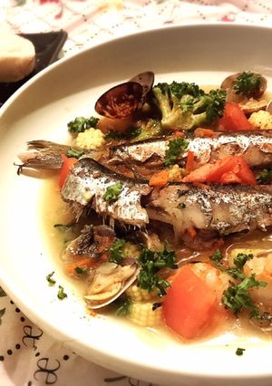 鰯deアクアパッツァ 白身魚や切り身でも-レシピのメイン写真