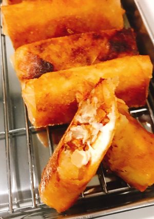 ジャガイモとミートソース缶のチーズ春巻き-レシピのメイン写真