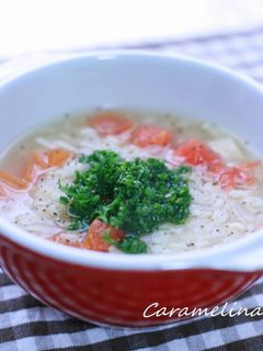 押し麦とトマトのスープ-レシピのメイン写真
