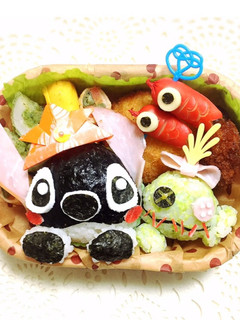 スティッチ&スクランプこどもの日キャラ弁-レシピのメイン写真