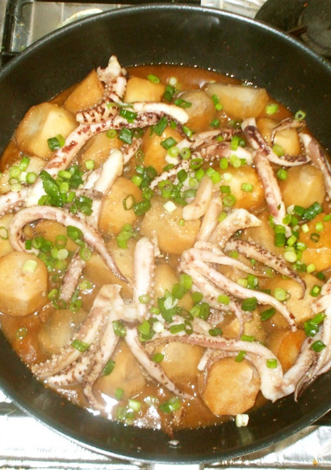 イカゲソと里芋の煮物♪簡単-レシピのメイン写真
