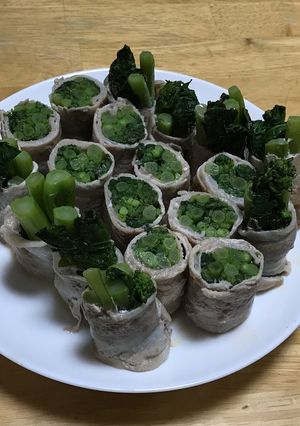 菜花の豚肉巻-レシピのメイン写真