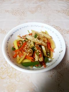 大根*人参*ピーマンで作るきんぴら-レシピのメイン写真