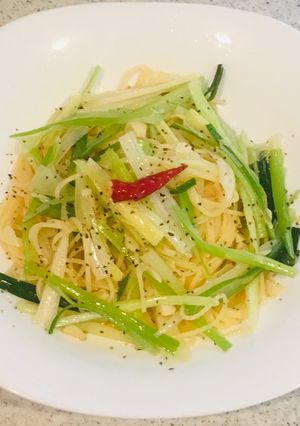 ねぎペペロンチーノ-レシピのメイン写真