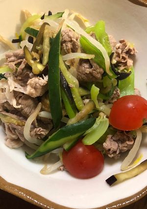 牛肉とたっぷり野菜のしゃぶしゃぶサラダ-レシピのメイン写真
