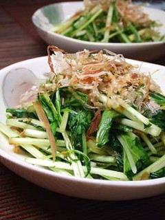 水菜のみょうが風味おかかあえ-レシピのメイン写真