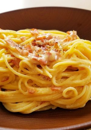 自家製カッテージチーズで簡単カルボナーラ-レシピのメイン写真