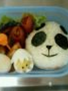 簡単 パンダ弁当-レシピのメイン写真