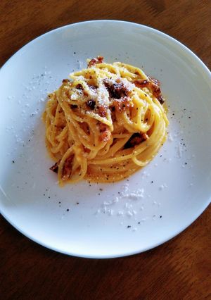 本場のカルボナーラ 炭焼き職人風-レシピのメイン写真