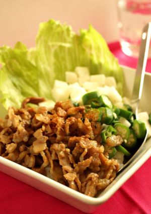 シャキっと！ネバっと！台湾屋台風豚丼☆-レシピのメイン写真