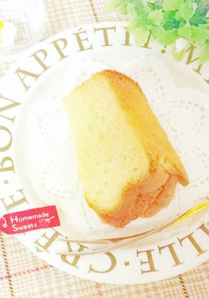 バニラ・抹茶・紅茶のシフォンケーキ♪-レシピのメイン写真